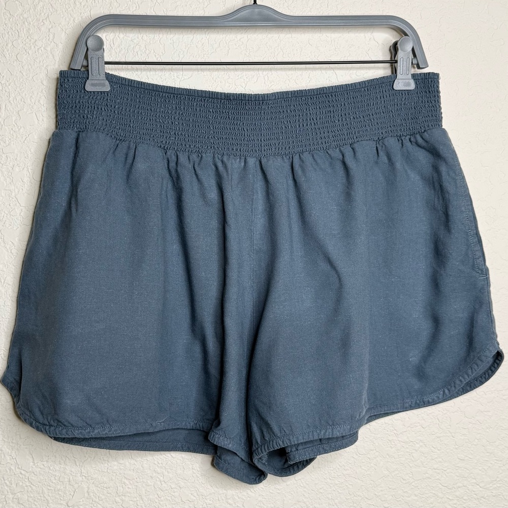 prAna Breathe Athletic Shorts Size XL Elastic Waist Pocket Relaxed Fit